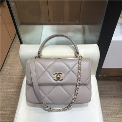 CHANEL 샤넬 탑핸들 플랩백 AS92236-1 /신상