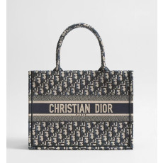 DIOR 디올 자카드 오블리크 북토트백