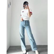 SAINT LAURENT 생로랑 하이웨스트 와이드 펜츠