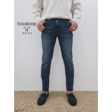 THOM BROWNE 톰브라운 슬림 일자 청바지