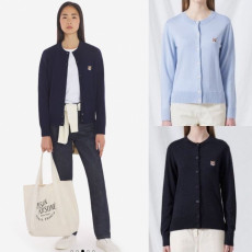 MAISON KITSUNE 메종키츠네 폭스헤드 라운드 가디건