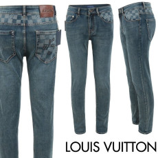 LOUIS VUITTON 루이비통 골드 스틸 다미 포켓 슬림 일자진