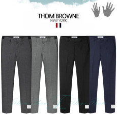 THOM BROWNE 톰브라운 블랙 밴딩 슬랙스 팬츠