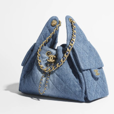 CHANEL 샤넬 25백 데님 버킷백 AS5236