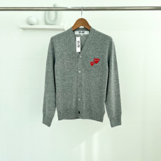 COMME DES GARCONS 꼼데가르송 더블레드와펜 V넥 가디건