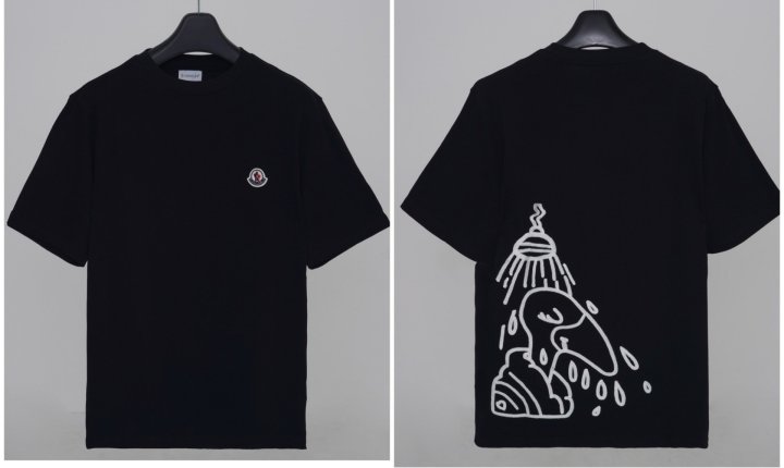 ●6월 판매 4위●  MONCLER 몽클레어 고무패치 자수반팔 2COLOR
