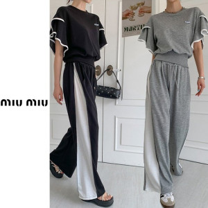 ●6월 판매 13위● MIUMIU 미우미우 프릴 벌룬 배색 세트