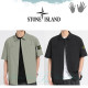 STONE ISLAND 스톤아일랜드 오버핏 스트레치 반팔 셔츠