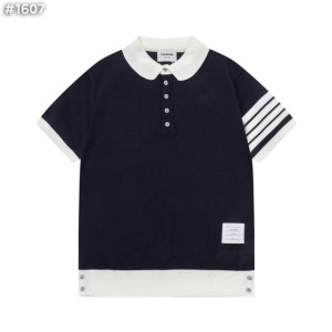 ●9월 판매 11위● THOM BROWNE 톰브라운 사선 배색 폴로 니트 2COLOR