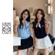 LOEWE 로에베 스카프타이 민소매 카라니트