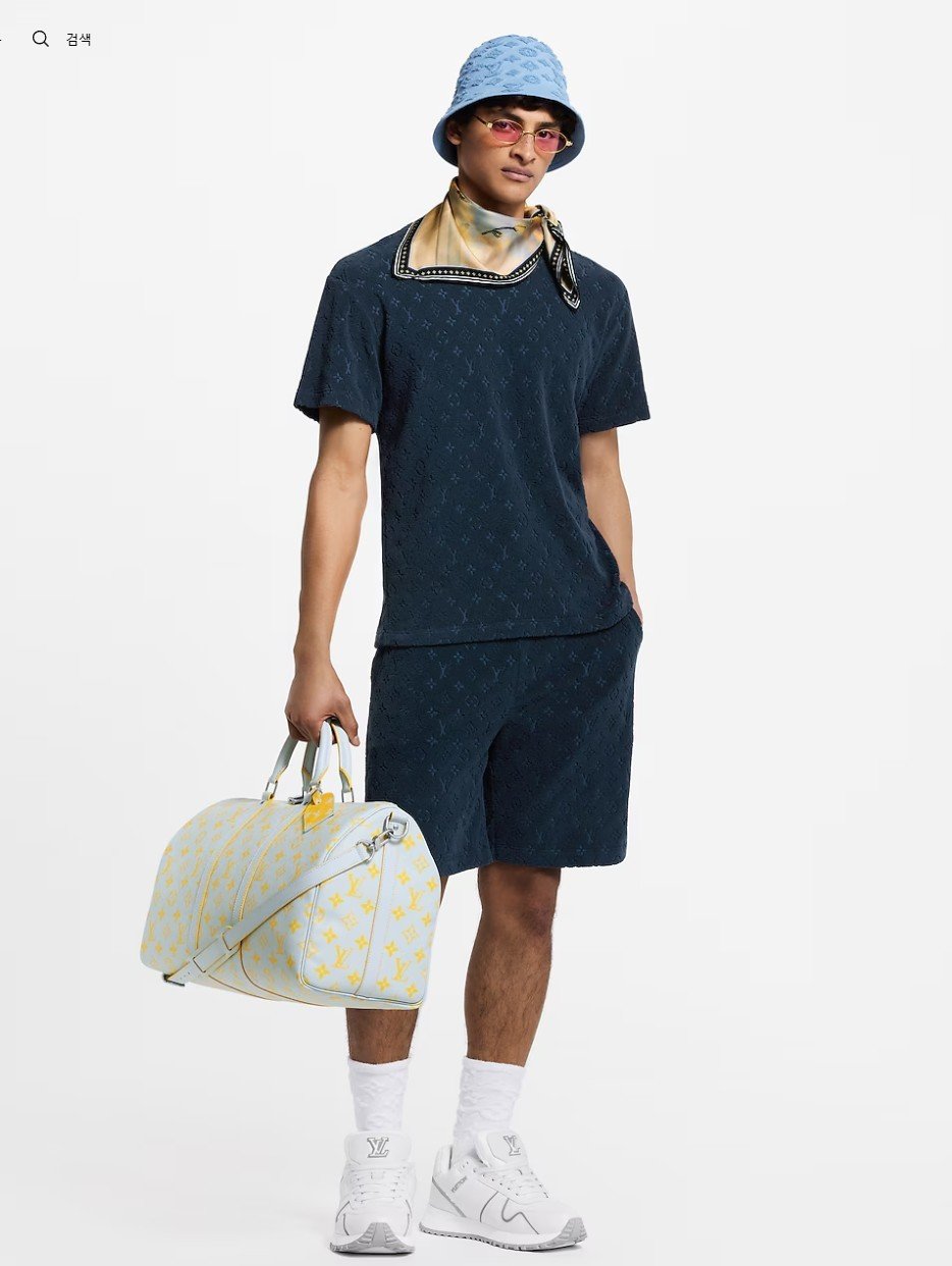 LOUIS VUITTON 루이비통 모노그램 프렌치 테리 티셔츠