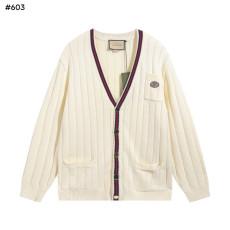 GUCCI 구찌 웹니트 코튼 V넥 가디건