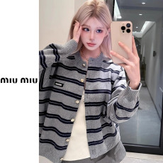 MIUMIU 미우미우 스트라이프 가디건 2COLOR
