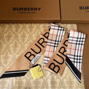 BURBERRY 버버리 베이지 실크 방도