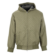 GUCCI 구찌 코튼 립스탑 후드 자켓