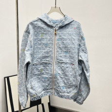 LOUIS VUITTON 루이비통 모노그램 후드 데님 자켓