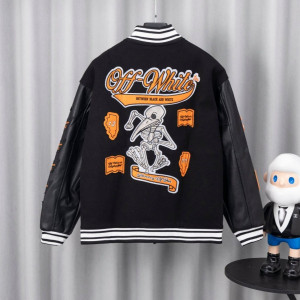 OFF-WHITE 오프화이트 멀티 패치 바시티 자켓 2COLOR