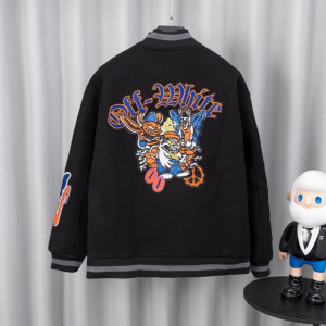 OFF-WHITE 오프화이트 멀티 패치 바시티 자켓