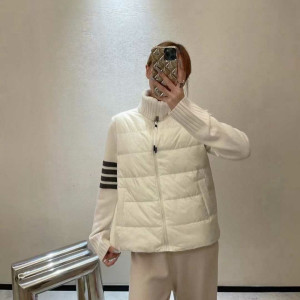 THOM BROWNE 톰브라운 라펠 니트 다운자켓 2COLOR