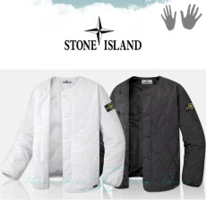 STONE ISLAND 스톤아일랜드 오버핏 퀄팅 물결 경량 가디건