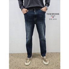 THOM BROWNE 톰브라운 스판 세미 일자 청바지