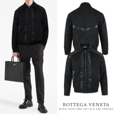 ●2월 판매 14위● BOTTEGA VENETA 보테가베네타 레더 레이어드 스웨이드 블루종