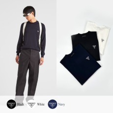 ●3월 판매 16위● PRADA 프라다 밀라노 로고 니트