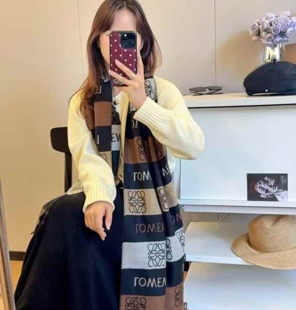 LOEWE 로에베 캐시미어 숄 머플러