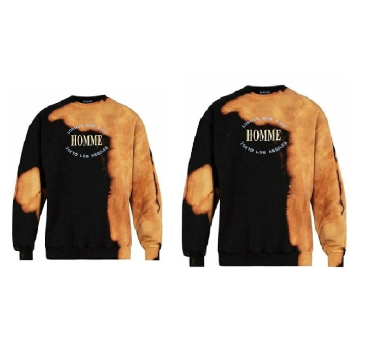 BALENCIAGA 발렌시아가 런웨이 블리치드 맨투맨