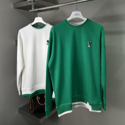 AMI 아미 레이어드 하트로고 맨투맨