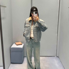 MIUMIU 미우미우 램스울 데님 자켓