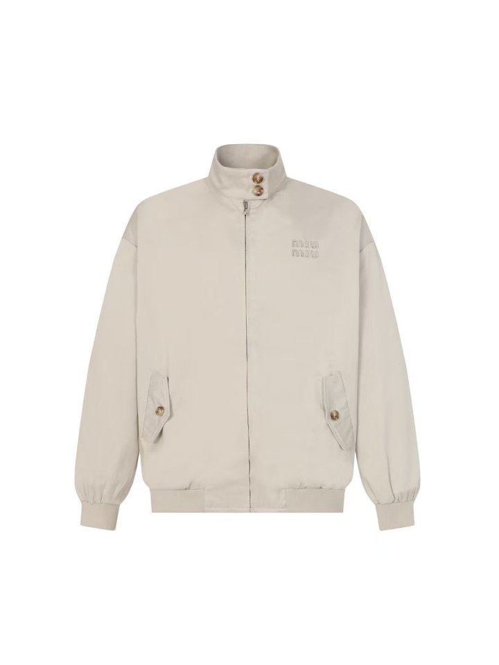 MIUMIU 미우미우 파나마 코튼 블루종 자켓