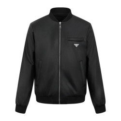 PRADA 프라다 리나일론 레더 리버시블 봄버 자켓