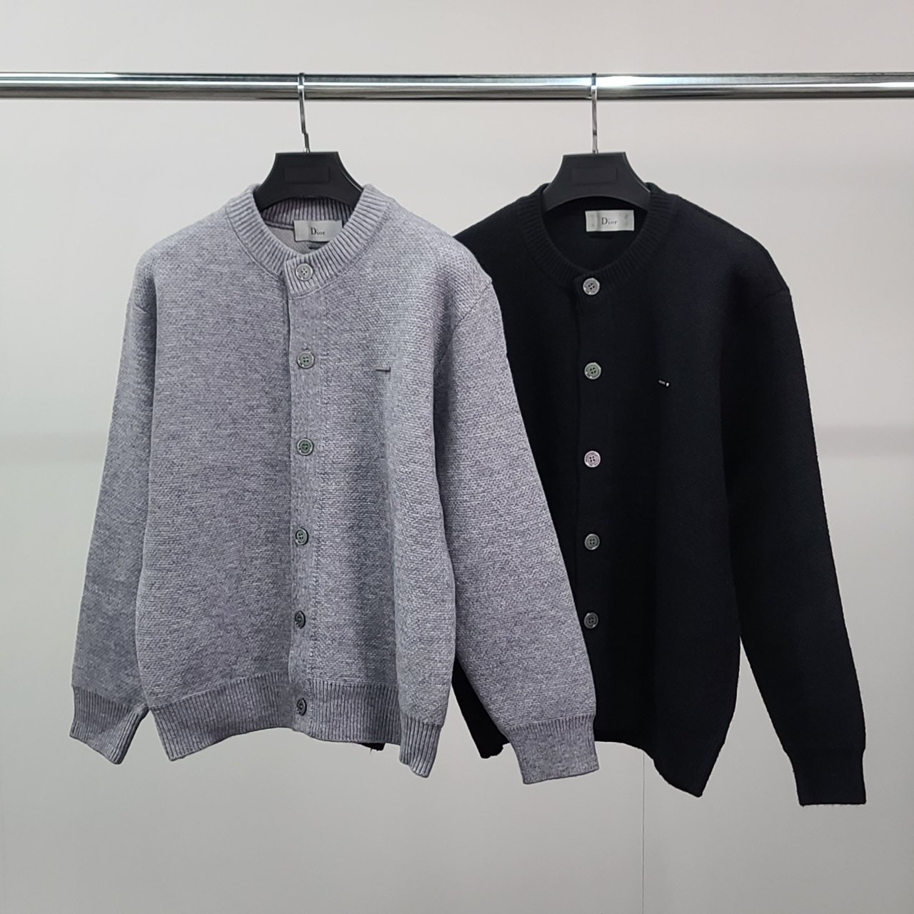 DIOR 디올 스틸패치 울 가디건