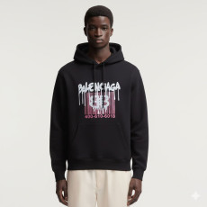 BALENCIAGA 발렌시아가 바코드 코튼 후드티