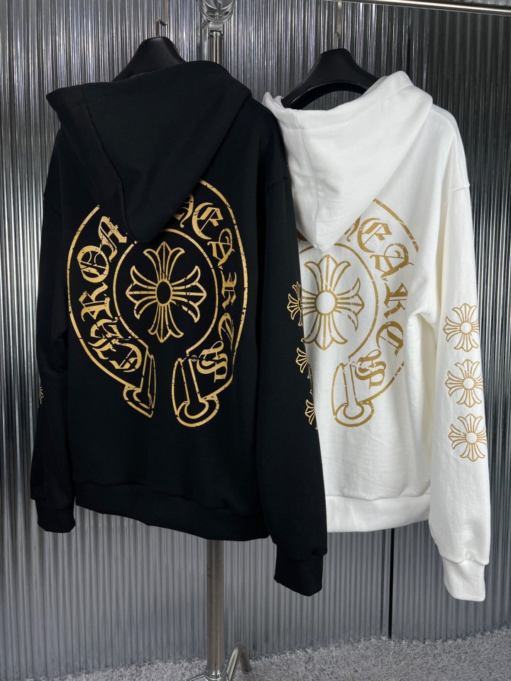 CHROME HEARTS 크롬하츠 크랙 후드집업