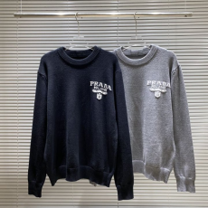PRADA 프라다 밀라노 로고 니트 　