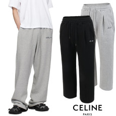 CELINE 셀린느 트리오페 포켓 자수 와이드 트레이닝 팬츠