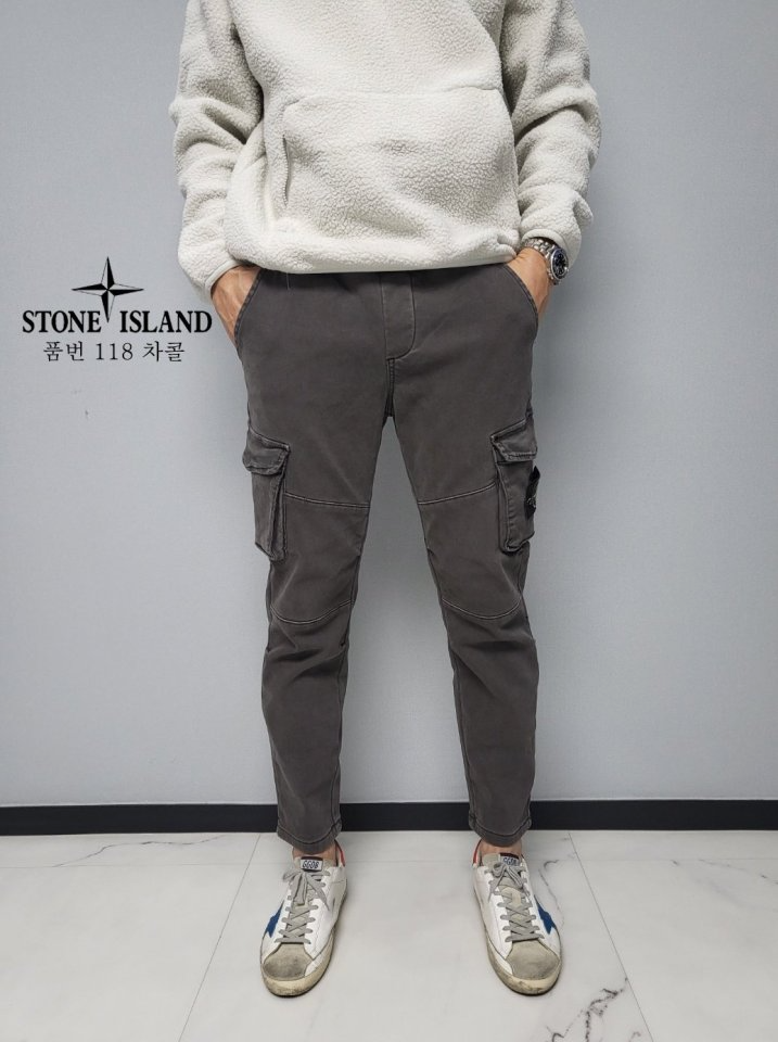 STONE ISLAND 스톤아일랜드 융기모 카고팬츠