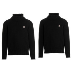 MONCLER 몽클레어 클래식 패치 울 니트 터틀넥