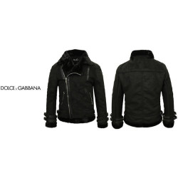 DOLCE&GABBANA 돌체앤가바나 올블랙 무스탕