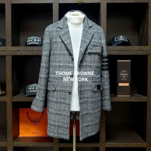 THOM BROWNE 톰브라운 삼선 시그니처 코트