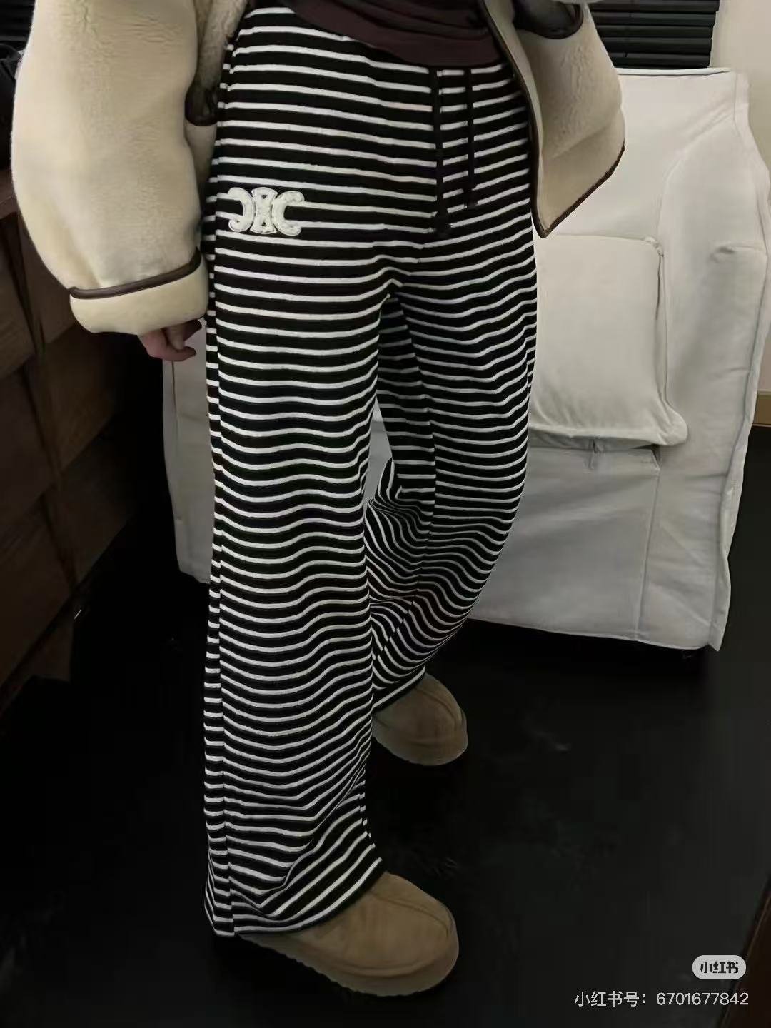 CELINE 셀린느 스트라이프 와이드 팬츠 2COLOR