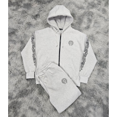 CHROME HEARTS 크롬하츠 타투 기모 후드집업&팬츠 세트 2COLOR