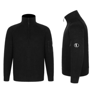 C.P COMPANY C.P컴퍼니 렌즈와펜 램스울 반집업 니트 스웨터 2COLOR