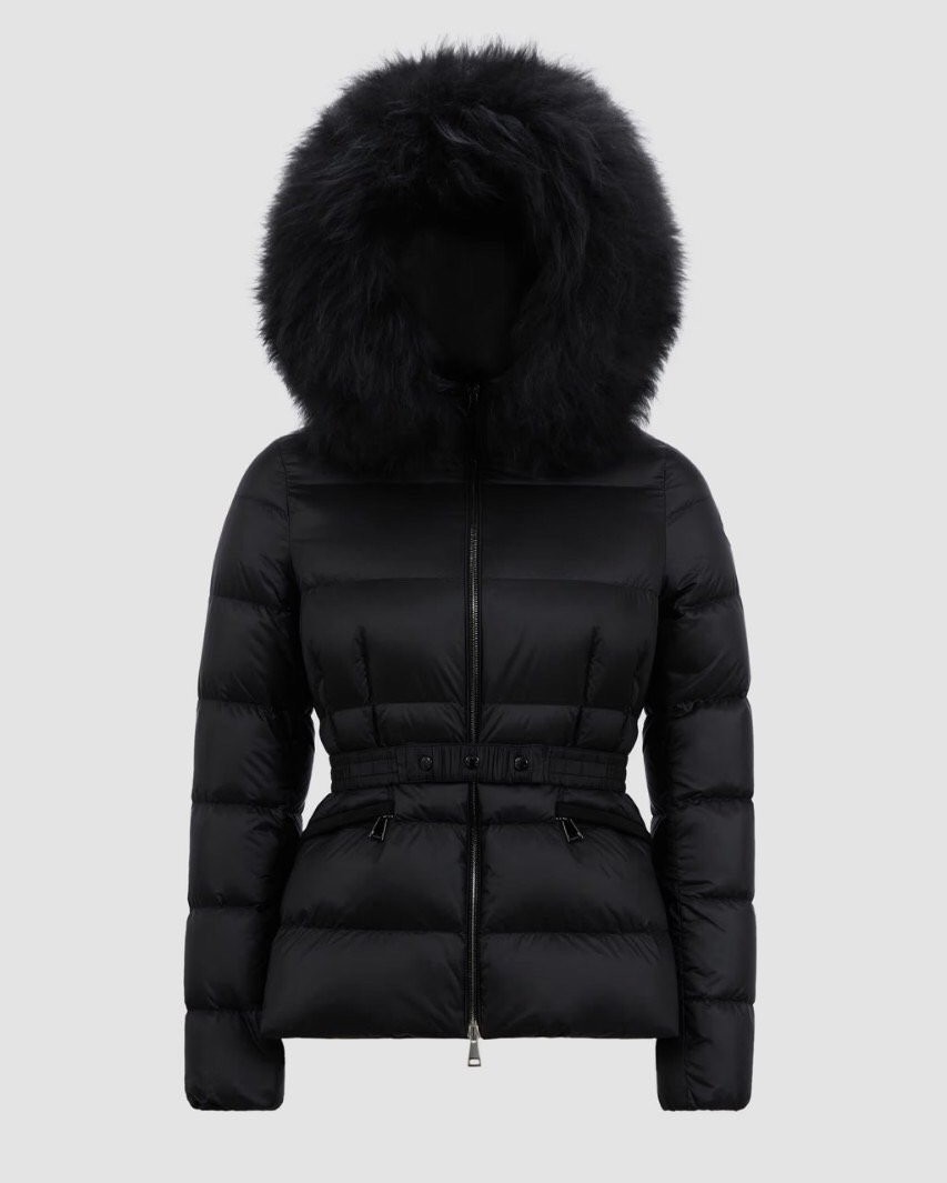 MONCLER 몽클레어 1185 보에드 구스다운(블랙 폭스퍼) 숏패딩