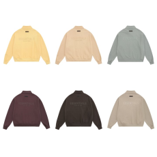 FEAR OF GOD 피어오브갓 에센셜 1106 톤온톤 백 로고 플리스 풀 집업