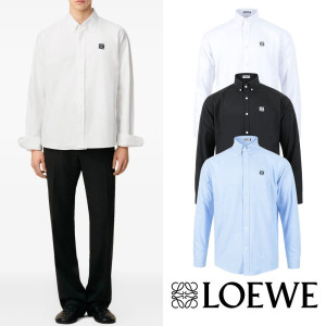 ●2월 판매 2위● LOEWE 로에베 아나그램 자수 옥스포드 셔츠