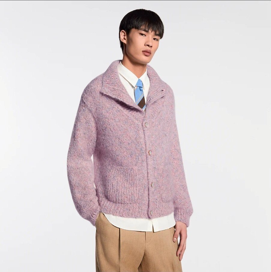 LOUIS VUITTON 루이비통 Z003 트위드 모헤어 가디건