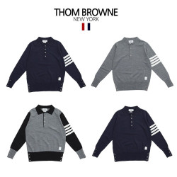 ●2월 판매 17위● THOM BROWNE 톰브라운 4버튼 4선 긴팔 카라티